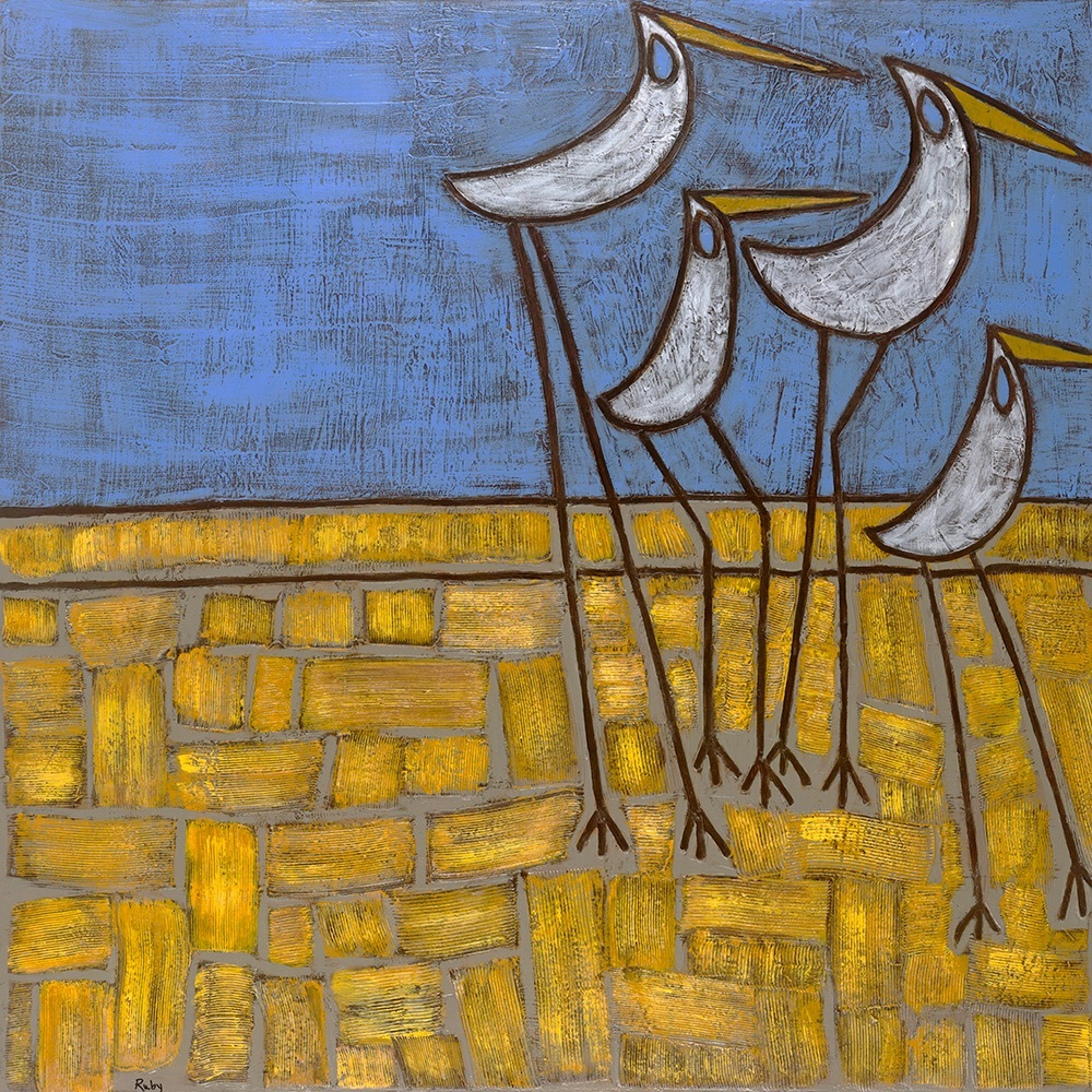 “Beach Birds” Giclee on Gallery Canvas